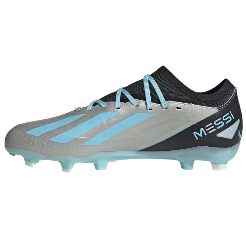 Botas de fútbol Adidas X Crazyfast Messi.3 Fg M IE4078 plata tonos de gris 1