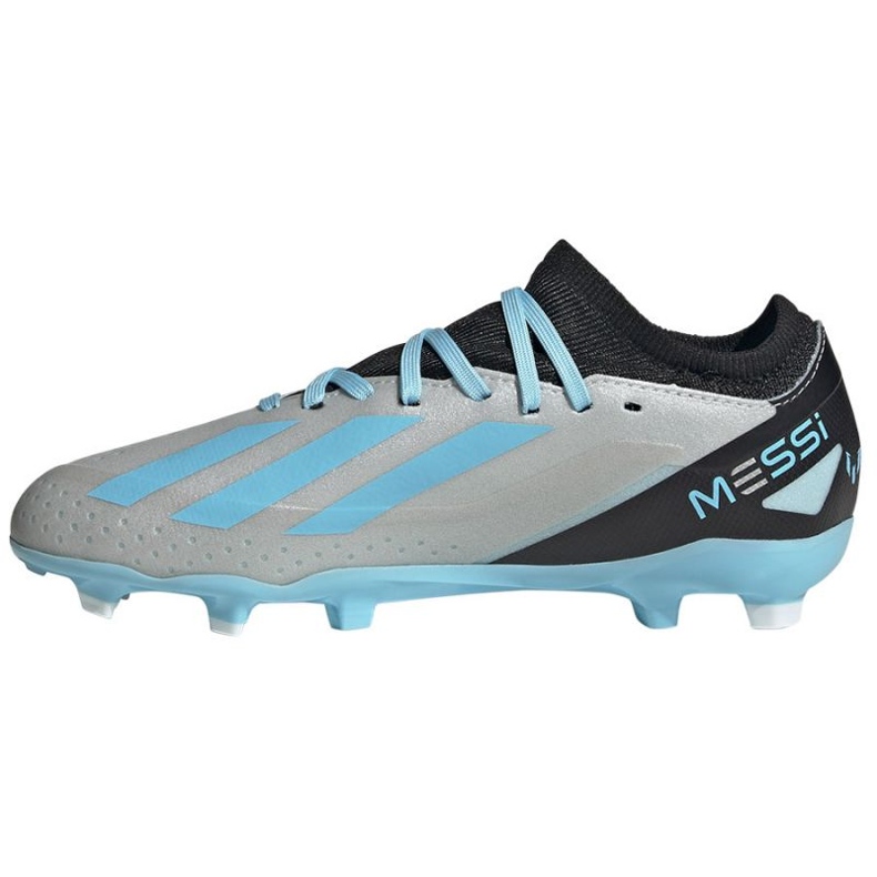 Zapatos de fútbol Adidas X Crazyfast Messi.3 Fg Jr IE4077 gris sombras de grey 1