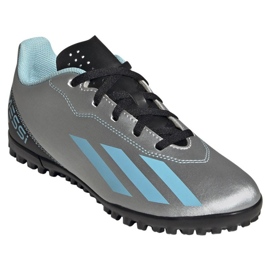Botas de fútbol Adidas X Crazyfast Messi.4 Tf Jr IE4068 gris sombras de grey 3