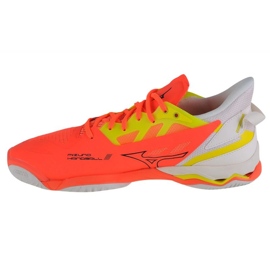 Zapatillas balonmano Mizuno Wave Mirage 5 M X1GA235002 naranja naranjas y rojos 1