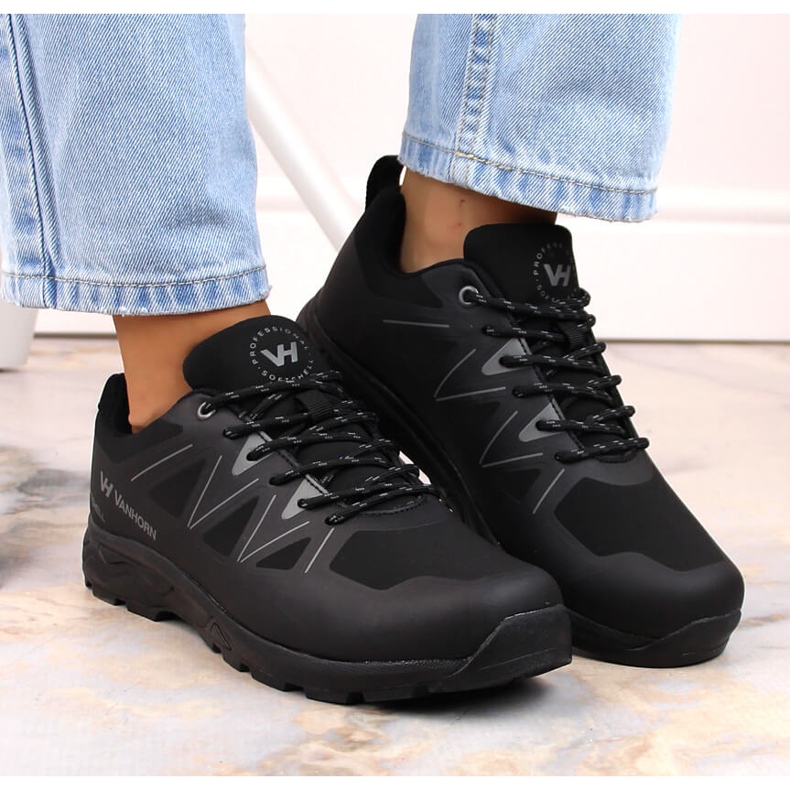 Potocki Zapatos deportivos de trekking de softshell Vanhorn negros 1