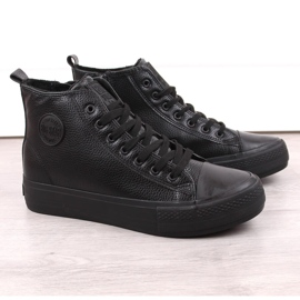 Zapatillas altas de hombre en la plataforma con aislamiento negro Big Star MM174065 1