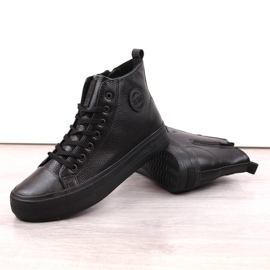 Zapatillas altas de hombre en la plataforma con aislamiento negro Big Star MM174065 2