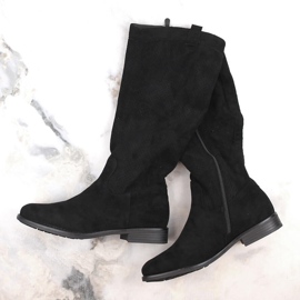 Botines mujer calados ante negro Vinceza 16456 2