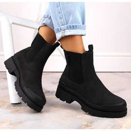 Botines Chelsea de mujer con plataforma negros Big Star MM274319 1