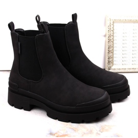 Botines Chelsea de mujer con plataforma negros Big Star MM274319 6