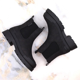 Botines Chelsea de mujer con plataforma negros Big Star MM274319 5