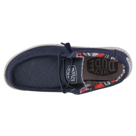 Zapatos Hey Dude Wally Stretch Canvas M 40022-425 azul 2