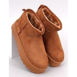 Botas de nieve con plataforma de Solnis Camel marrón 1