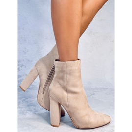 Botas de tacón caqui de Rivers beige 2