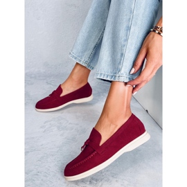 Mocasines Mujer Eunice Vino rojo 1