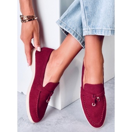 Mocasines Mujer Eunice Vino rojo 2