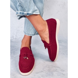 Mocasines Mujer Eunice Vino rojo 4