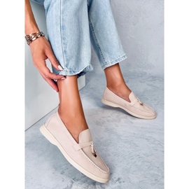 Mocasines Mujer Eunice Beige 2