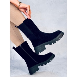 Seuss Botas Chelsea altas negras negro 4