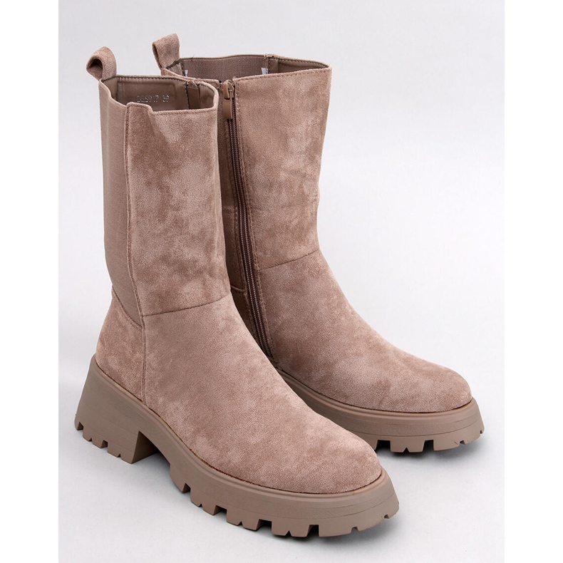 Botas Chelsea altas Seuss caqui beige 1