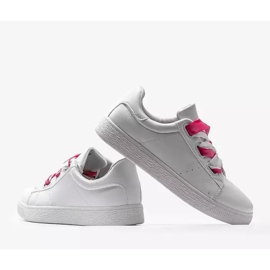 Zapatillas blancas con lazos Sabine blanco 4