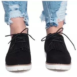 Mocasines negros con flecos de Crushing Hard 1 Mocasines negros con flecos de Crushing Hard 1