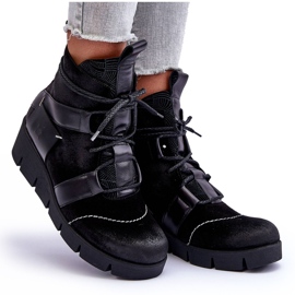 Botas Cuña Piel Maciejka 06185-01 Negro 9
