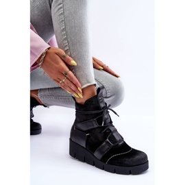 Botas Cuña Piel Maciejka 06185-01 Negro 8