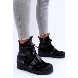 Botas Cuña Piel Maciejka 06185-01 Negro 5