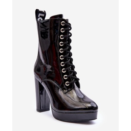 Botas de tacón alto de charol Lolis negras negro 1 Botas de tacón alto de charol Lolis negras negro 1