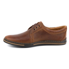 Polbut Zapatos de piel para hombre 343 camel marrón 1