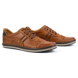 Polbut Zapatos casual hombre piel 1801PAX marrón 3