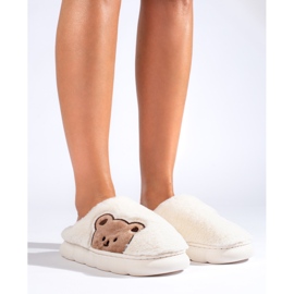 Pantuflas de mujer con osito blanco Shelovet 3