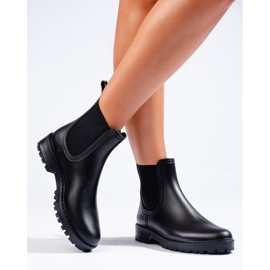 Botas de lluvia Shelovet de mujer en color negro 2
