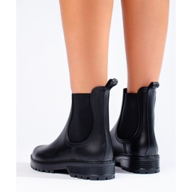 Botas de lluvia Shelovet de mujer en color negro 3