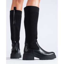 Botas sin cordones negras de Shelovet negro 3