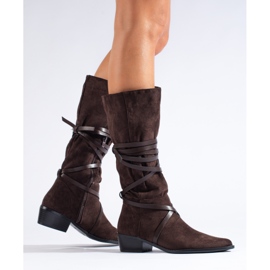 Botas mujer ante marrón Shelovet 2