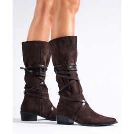 Botas mujer ante marrón Shelovet 3