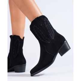 Botas cowboy shelovet ante negro 3