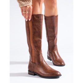 Botas clásicas de mujer Shelovet marrones marrón 1