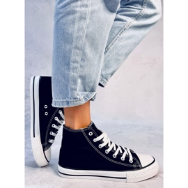 Zapatillas Jude de lona negra negro 4