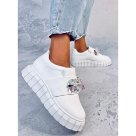 Zapatos brogue con plataforma Worth Blanco 4
