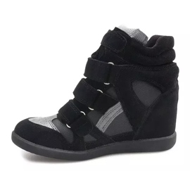 Zapatillas de cuña R9686 Negro 5