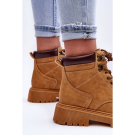 Botas Cálidas De Piel Para Mujer Polos Marrones marrón 4
