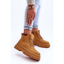 Botas Mujer Plataforma Piel Marrón Calys 3
