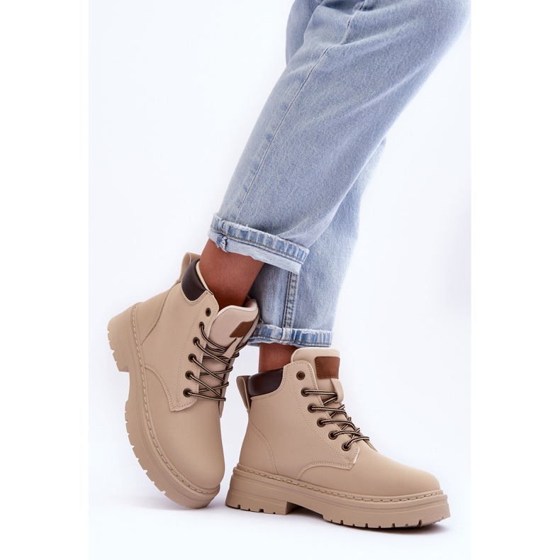 Botas Trapper Mujer Cálido Beige Claro Corbin 2 Botas Trapper Mujer Cálido Beige Claro Corbin 2