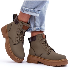 Botas Trapper Mujer Corbin Verde Cálido 9