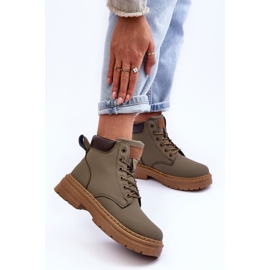 Botas Trapper Mujer Corbin Verde Cálido 3