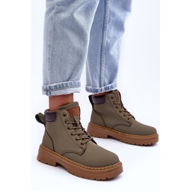 Botas Trapper Mujer Corbin Verde Cálido 5