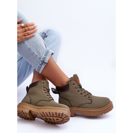 Botas Trapper Mujer Corbin Verde Cálido 8