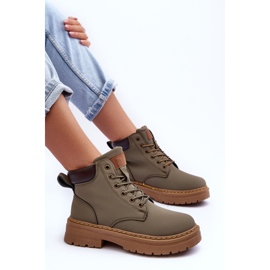 Botas Trapper Mujer Corbin Verde Cálido 7