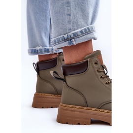 Botas Trapper Mujer Corbin Verde Cálido 4