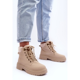 Botas De Mujer Con Piel De Oveja Beige Claro Jette 6
