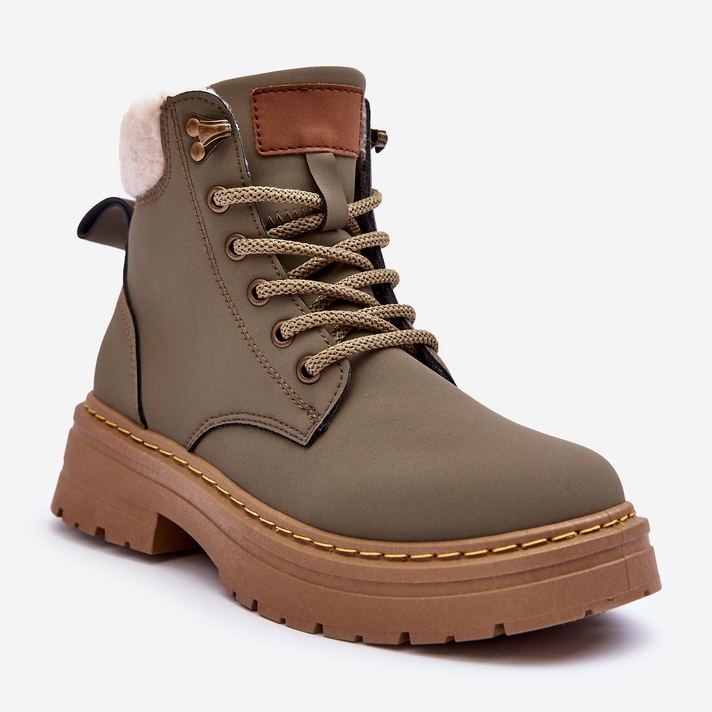 Botas De Mujer Con Piel De Oveja Jette Verde 1